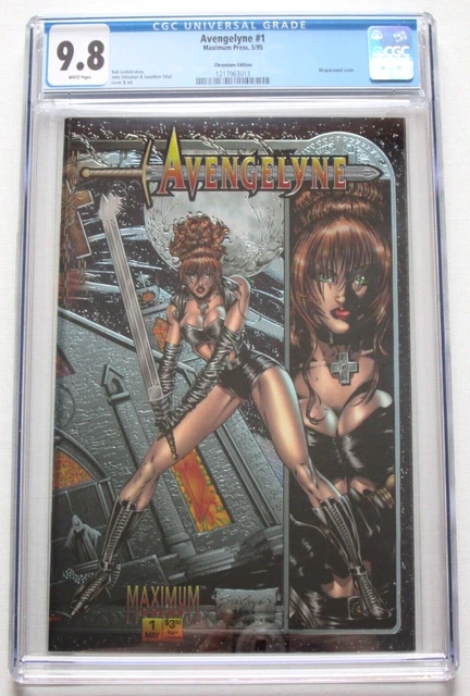 iMage Comic AVENGELYNE # 1 Maximum Press CGC 9.8 Chromium Edition 1995 LIEFELD