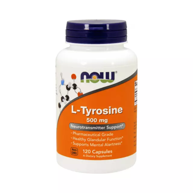 Now Foods L-Tyrosine 500mg (120) Standard - Mélange d'acides aminés