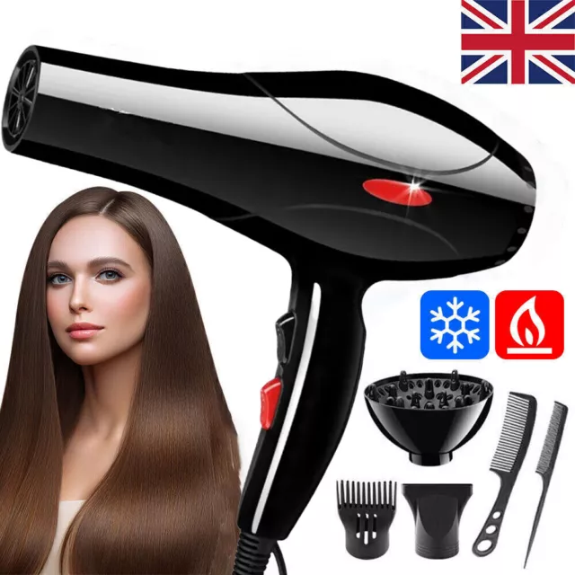 2200W Professional Style Hair Dryer Nozzle Concentrator Blower Pro Salon Heat A