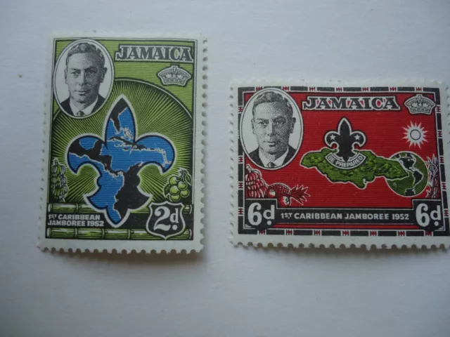 Jamaica 1952 Postage Stamps Scout Jamboree