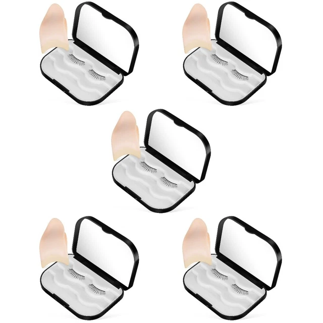 Falsches Wimpernspeicher mit Mirror Lash -Organizer Halter Box Leeres Make -up -