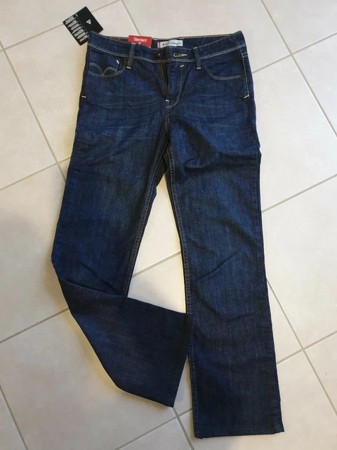 Levi's 627 Femme - Jean Droit Stretch Bleu - Taille W28 L34 - Occasion Très Bon état