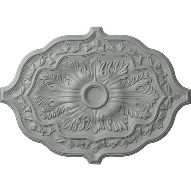 EKENAMILLWORK CEILING MEDALLION 26"lx36"Dx1.5"W Urethane White