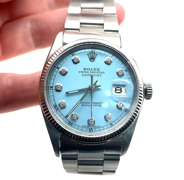 Rolex Datejust 36MM Oyster Perpetual Tiffany Diamond Dial