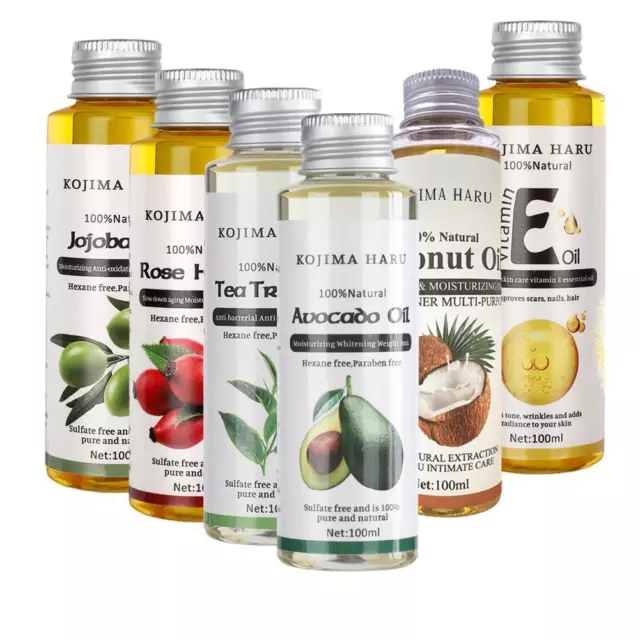 100 ml aceite natural orgánico vitamina E masaje facial y~