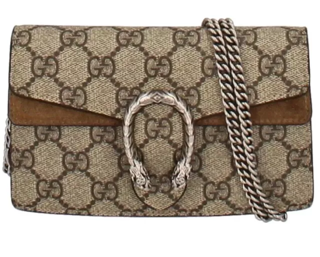 GUCCI Dionysus Super Mini Bag 476432 GG Supreme/Suede WomenShoulder Bag