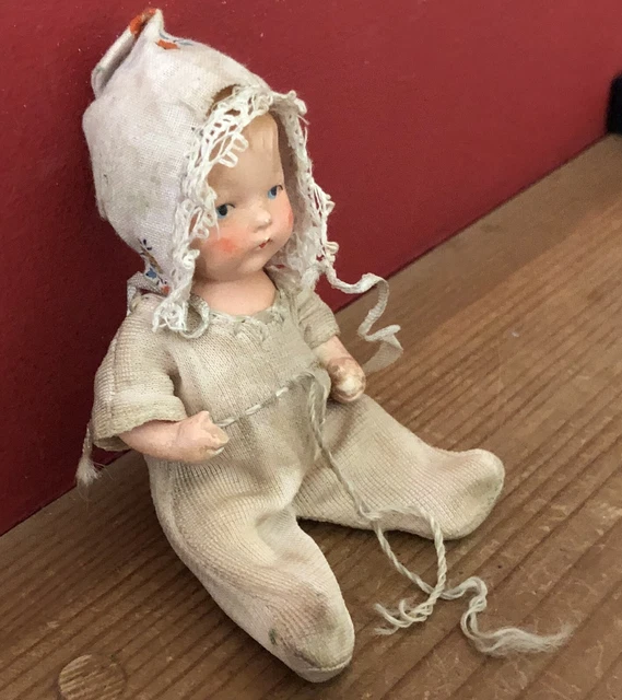 Basque Doll ANTIQUE/VINTAGE GERMAN BISQUE Doll - Marked Germany 10 - Original ...