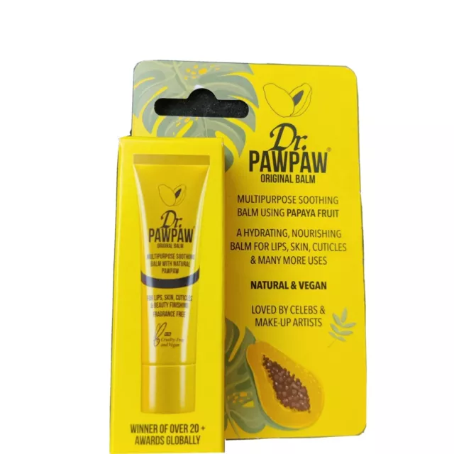 Dr. Pawpaw Original Balm Multipurpose Soothing for Lips Eyebrows Cuticles 0.33oz