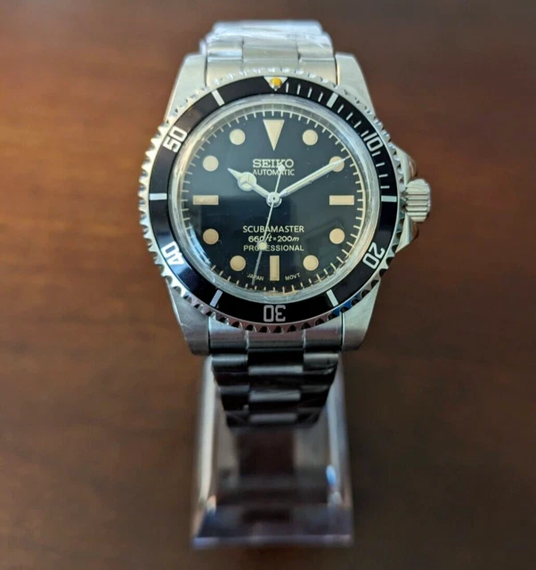 VINTAGE STYLE SEIKO Watch Mod Scubamaster Sub 5512 style No Date