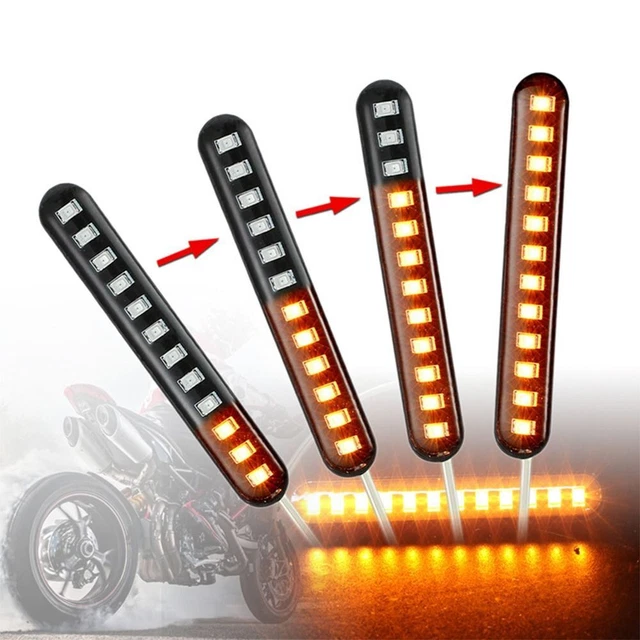 a LED Esecuzione di un batter d'occhio Lampada targa Luce di direzione moto