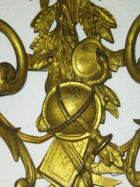 Paire Anciennes Appliques Murales En Bronze Old Bronze Wall Lights