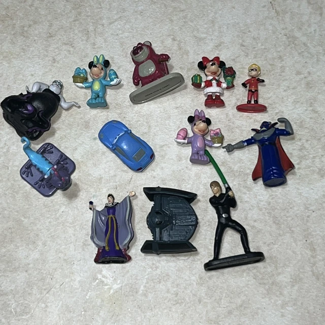 Lot of 12 Disney Miniature Mickey Minnie Mouse Disney figure Star Wars Cars Toy