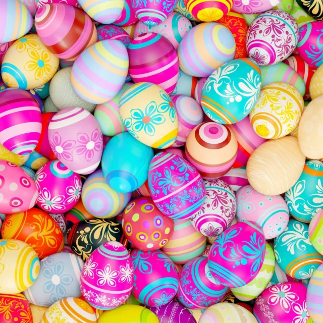 Wooden Jigsaw Puzzles For Adults - Easter Eggs (60 Piece Mini Wooden