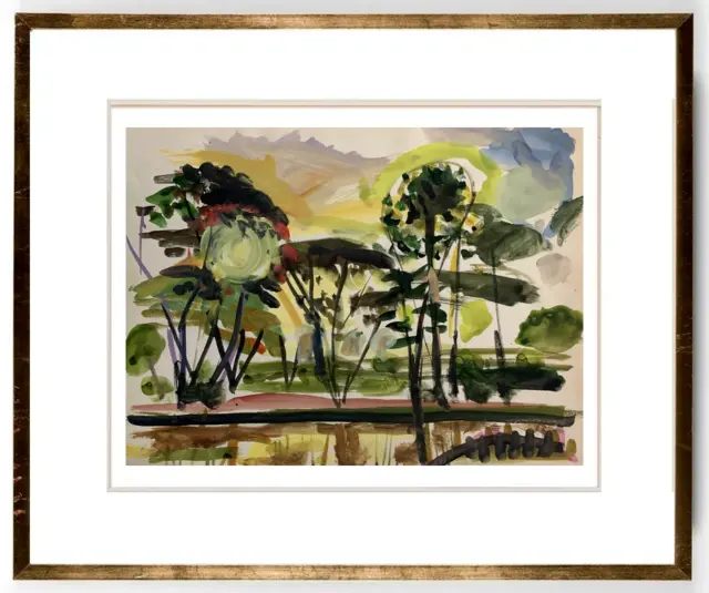 C.b. Pissarro (1921-2021) Superbe Paysage Dans Le Languedoc Gallargues (47)
