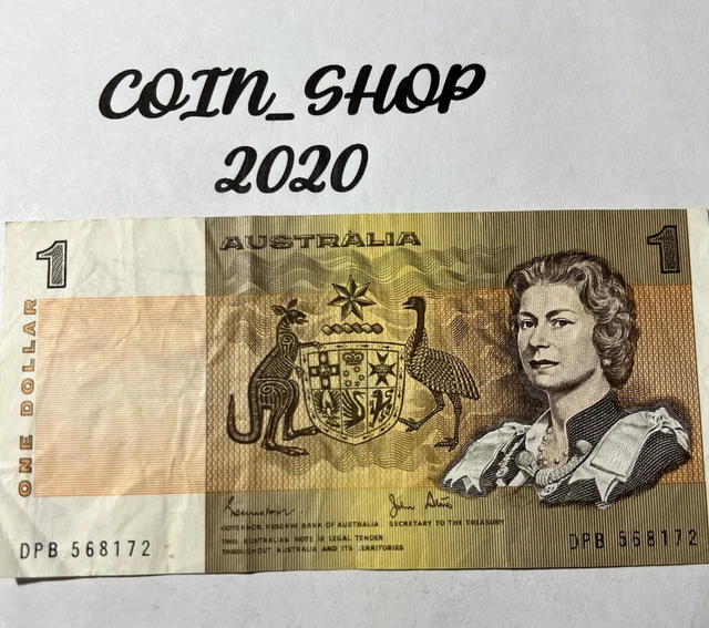 Banknote Australia 🇦🇺 $1.00 1982 Johnstone/Stone DPB #54