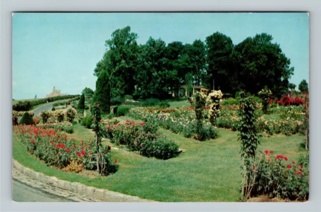 Hershey PA Chocolate Town Rose Garden Boys School Pennsylvania Vintage Postcard