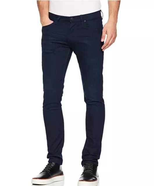 Lee Luke Pantalones de mezclilla ajustados cónicos ""Blue Moon"" Precio de venta sugerido por el fabricante £85 segundos de fábrica L174