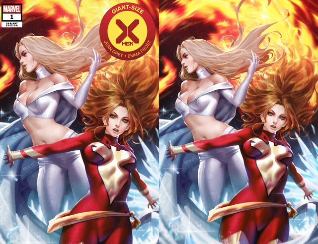 Giant Size X-Men Jean Grey & Emma Frost 1 Derrick Chew Virgin Variant 2-Pack Hot