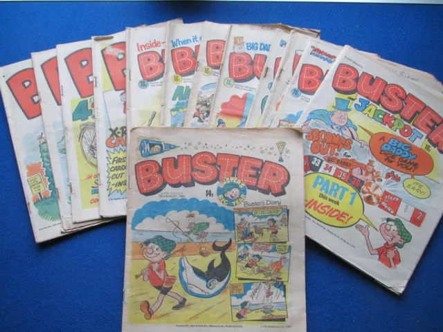 BUSTER Comics : 1982 - 1987    - Choose which issues you need - Your Birthday ?