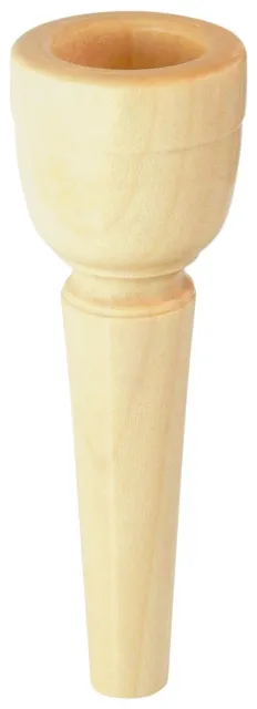 Handgearbeitetes 20mm Alphornmundstück aus Ahorn Holz für echten Alphorn Klang