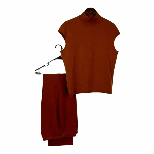 Vintage Womens Les Copains slacks sleevless matching top