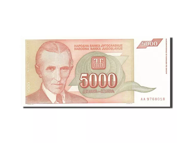 [#263423] Banknote, Yugoslavia, 5000 Dinara, 1993, 1993, KM:128, UNC(63)