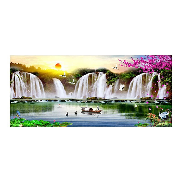 5D Diamond Painting Kits for Adults DIY Large Waterfall Full Round Drill neu