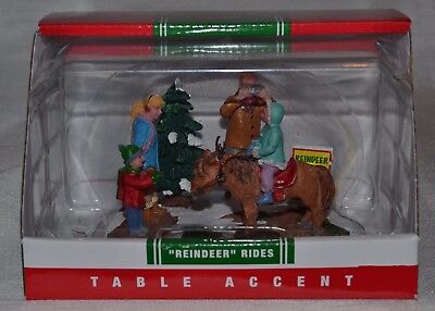 Lemax~Coventry Cove~Reindeer Rides~Family & Pony~Christmas~Holiday~Winter~NIB