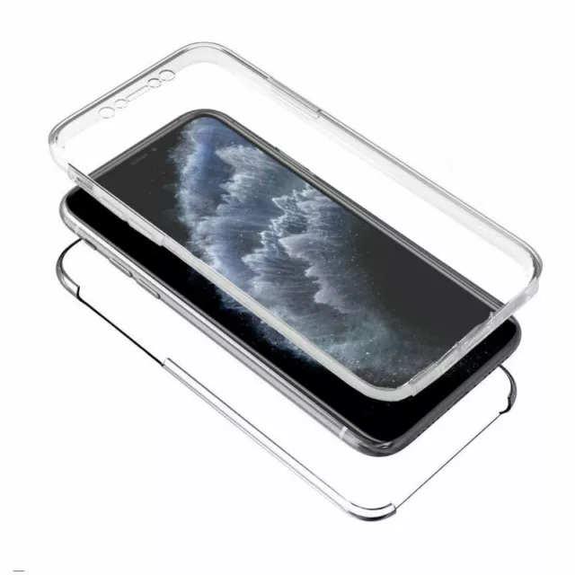 FUNDA 360º DOBLE TRANSPARENTE PARA iPHONE 11 / 11 Pro / 11 Pro Max, Alta Calidad