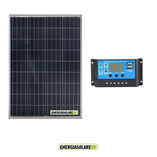 Kit solaire de maintien de charge batterie panneau 150W 12V Bateau Caravane camp
