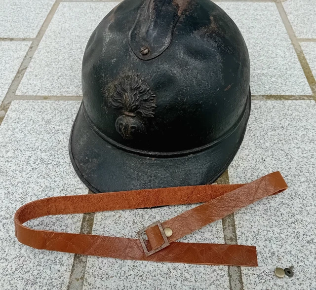 Jugulaire En Cuir Pour Casque Adrian M26 - 1926-1939 - France - Ww1 Ww2