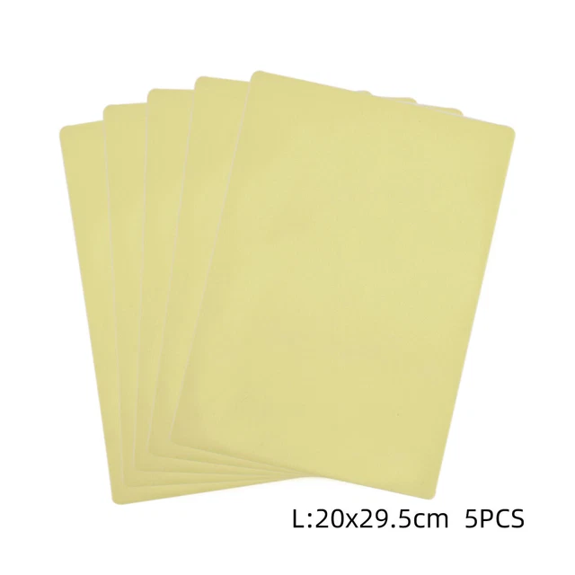1mm 5/10/15 PIEZAS Grosor 20 x 29,5 cm Grande Blanco Tatuaje Práctica Hoja de Piel