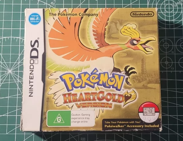 Pokémon HeartGold Version w/ Pokewalker- Nintendo DS - Complete