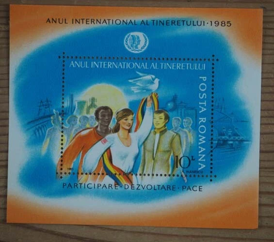 1985 Rumänien; 400 Blocks Jahr der Jugend, postfrisch/MNH, Bl. 214, ME 1000,- 2