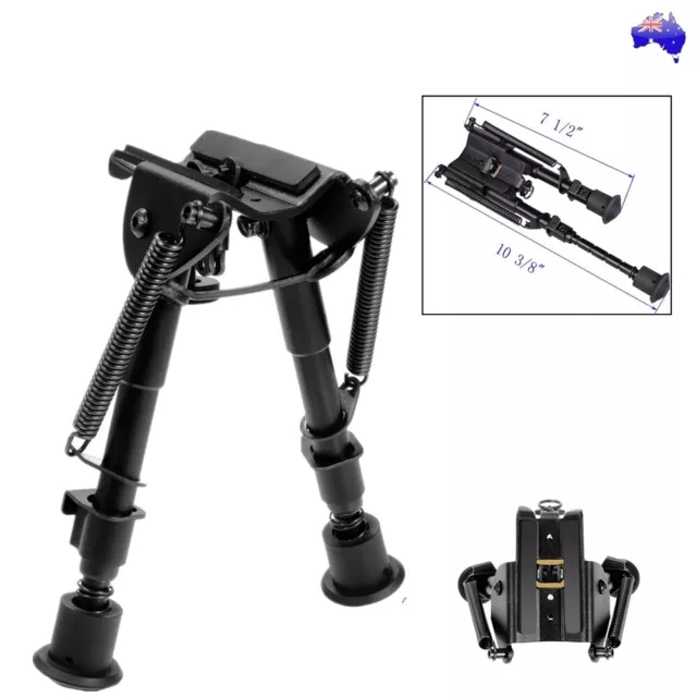 Adjustable Leg 6-9" Height Sniper Hunting Rifle Bipod Sling Shooting Mount Stand