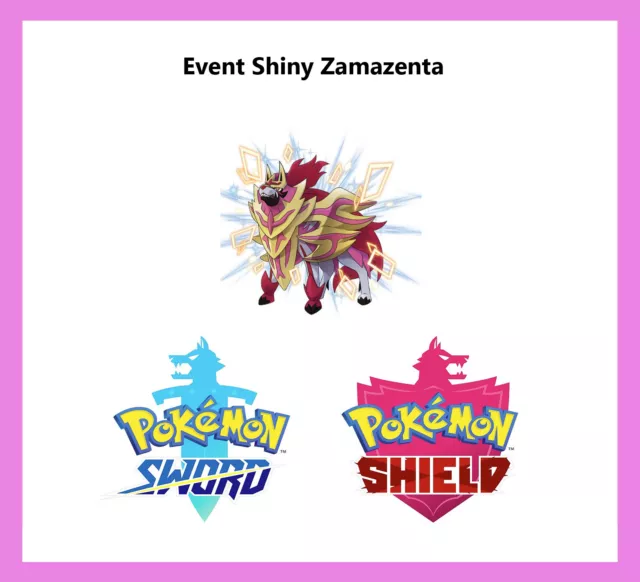 ✨Shiny Zacian & Zamazenta GAMESTOP Event Rusted Sword & Shield ✨ UNTOUCHED