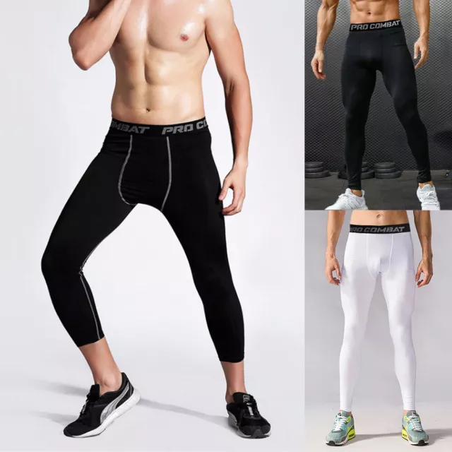 Men's Compression Pants Base Layer Sports Workout Running Tight