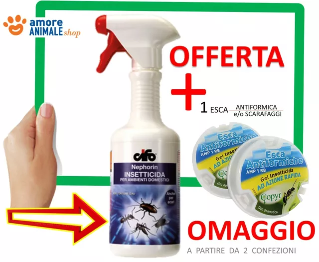 Cifo NEPHORIN 500 ML → (+ 1 E_For/Sc) - Insetticida per Mosche Zanzare Formiche