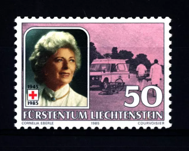 LIECHTENSTEIN - 1985 - Croce Rossa. 40 anni di presidenza della Principessa Gina