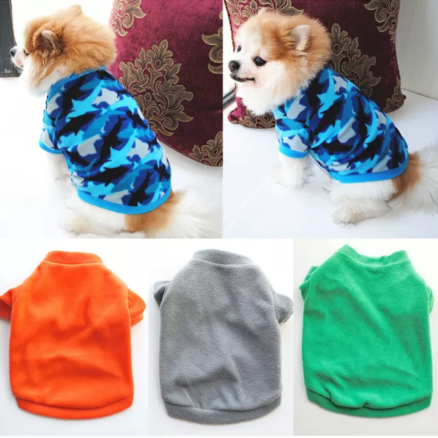 Pet Dog Fleece Clothes Cat Warm Sweater Coat Winter Puppy Jacket Vêtements 《