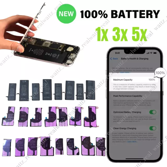 Replacement Battery For iPhone 6 6S 7 Plus 8 X XS Max XR 11 12 13 14 Pro MAX LOT