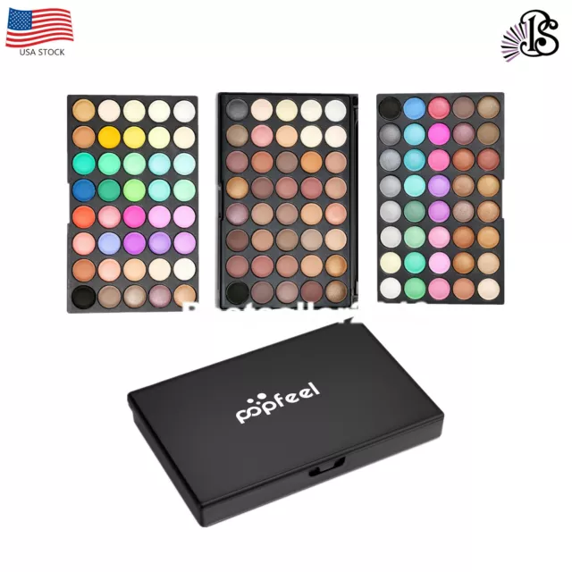 Popfeel 120 Matte Colors Eyeshadow Eye Shadow Palette Makeup Set Kit Pro