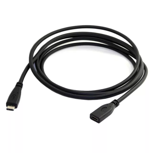 2m USB-C USB 3.1 Type C Male to Female Extension Data Cable for  Macbook Tablet