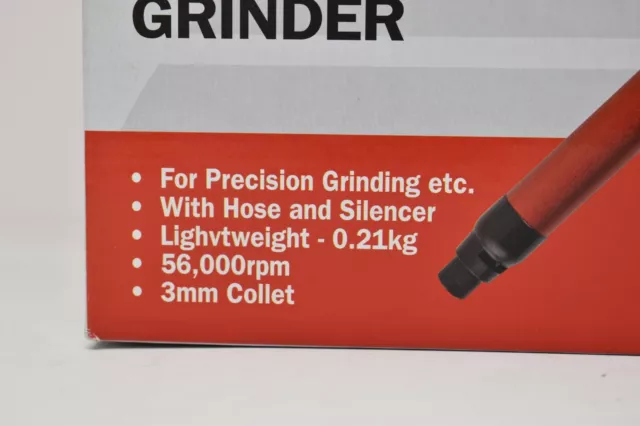 Kobe Red Line MG-056-3 Micro Air Die Grinder Kit with 3.0mm Collet and Silencer 2