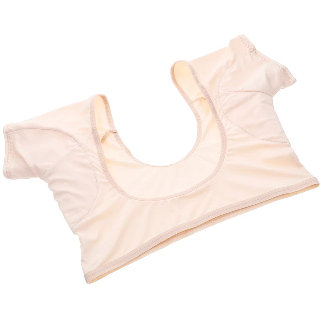 Almohadillas de sudor para axilas protectores reutilizables leche chaleco protector de seda