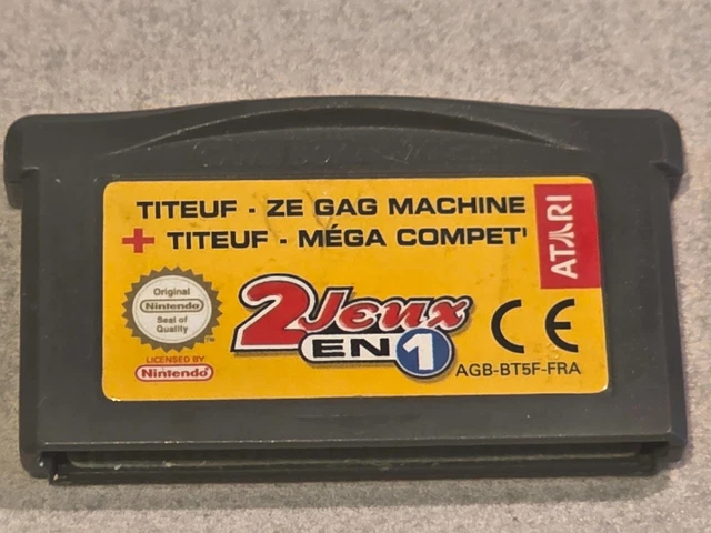 Jeu Game Boy Advance TITEUF Ze Gag Machine Avec Boîte D'origine - Très Bon état, à Saisir !