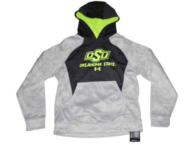 Oklahoma Stato Cowboys Under Armour Ragazzi Grigio Pullover Felpa (M)