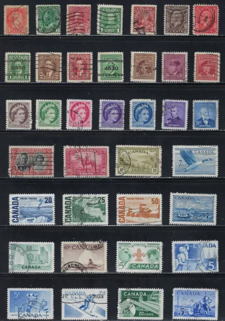 Canada - Nice Selection of Older Stamps.................. J-907