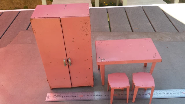 Mobilier De Poupée Ancien – Rotin Et Bambou (occasion)