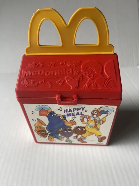 Vintage McDonald's Fisher Price 1989 Red Plastic Happy Meal Box Parade Ronald